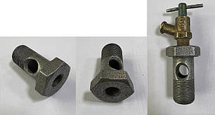 Болт-штуцер прохідний М22*1,5 - К1/4' під обігрівач трактора ЮМЗ 45А-1301009-В