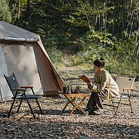 Крісло складане Naturehike CNK2550JJ010, сталь, чорний, фото 5