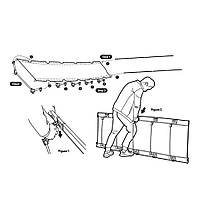 Ліжко складане Naturehike XJC05 NH20JJ001, Поліестер Oxford / алюміній, чорний, фото 5