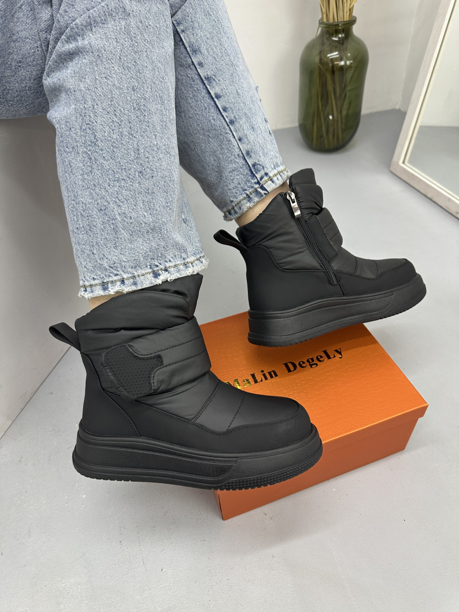 Черевики жіночі зимові MalinDegely A9354-1 чорні, фото 1