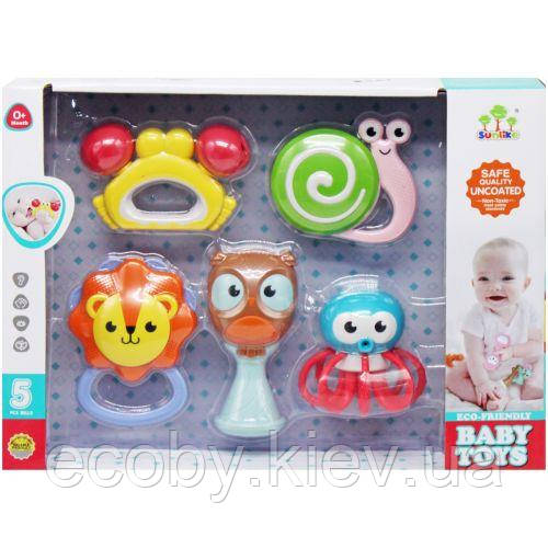 Набір брязкалець "У зоопарку" 5 шт., фото 1