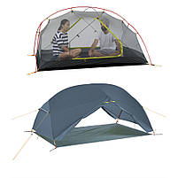 Намет двомісний ультралегкий Naturehike Mongar UL NH19M002-J, темно-синій, фото 4