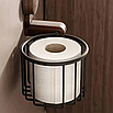 Тримач для туалетного паперу з містким кошиком діаметром до 12 см на вакуумному кріпленні, фото 6