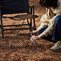 Розкладний стіл Naturehike CNH22JU035, алюміній, Розмір L, чорний, фото 4