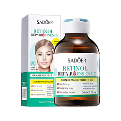 Есенція для обличчя Sadoer Retinol з ретинолом відновлювальна 30 мл