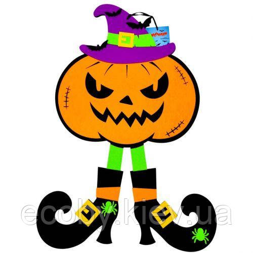 Декор з фетру 3 мм " Гарбуз з ніжками", фото 1