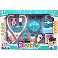 Набір лікаря (11 елементів, стетоскоп, звук, підсвічування), мікс