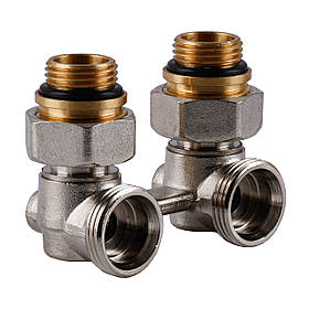 Вузол нижнього під'єднання панельного радіатора SOLOMON NV 5102 кутовий кульовий 3/4|