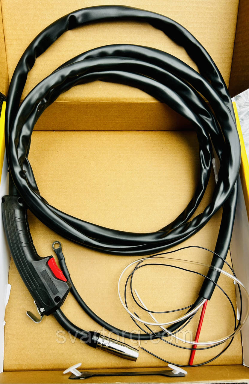 Пальник (рукав) 4 метри з вбудованим газовим клапаном у ручці для напівавтомату