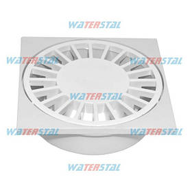 Трап 150*150 мм, нижнє відведення Ø 110, пластиковий | Waterstal| (YS 115)