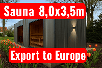 🔥 Сауна 8,0×3,5 м — ваш простір для ідеального відпочинку. Відео