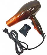 Фен для волосся Gemei GM 1719 1800 Вт 2 швидкості 3 режими нагрівання, фото 3