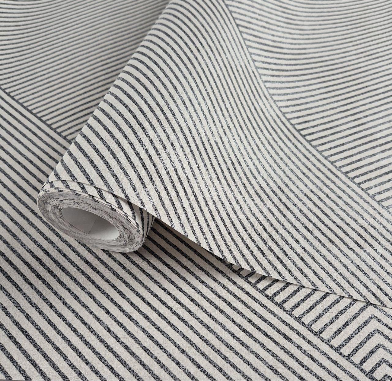 Шпалери вінілові 0.53 × 10.05 м Marburg 59426, бежево-сірі для спальні, вітальні, кабінету, фото 1