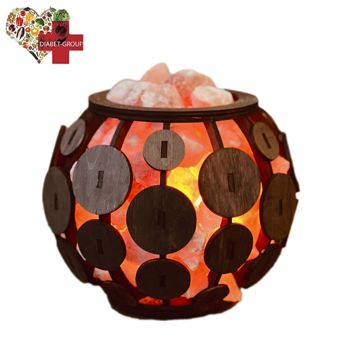 Соляна лампа "Сфера" 3 кг, фото 1