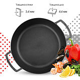 Сковорода жаровня чавунна Ø34 см Brizoll, фото 6