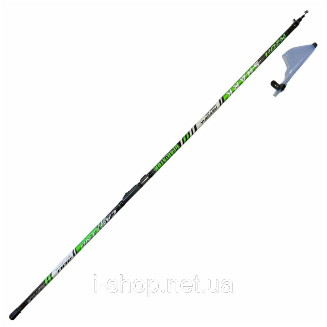 Вудка карбонова GLADIATOR SHARK з кільцями 6м (GL7045)