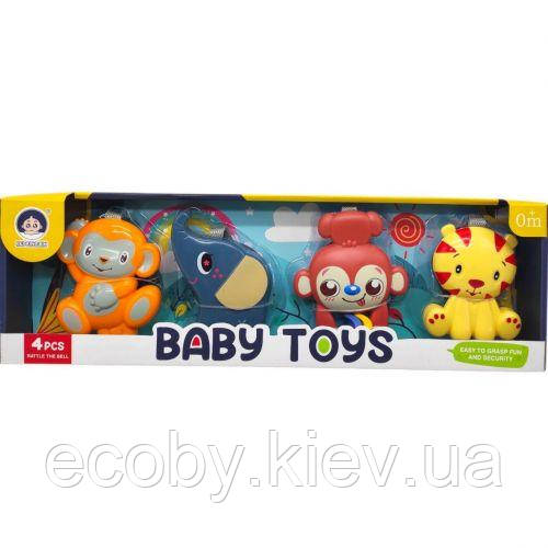 Набір брязкальця (4 штуки) в коробці, фото 1