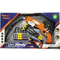 Арбалет (3 режими стрільби, підсвічування, механічний принцип роботи, звук орла, 3 стріли з присосками, 4 м’які патрони, 12