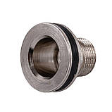 Врізка в бак 3/4| Н нікельоване посилене NO304R OPTIMUM, фото 2