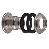 Врізка в бак 3/4| Н нікельоване посилене NO304R OPTIMUM, фото 3