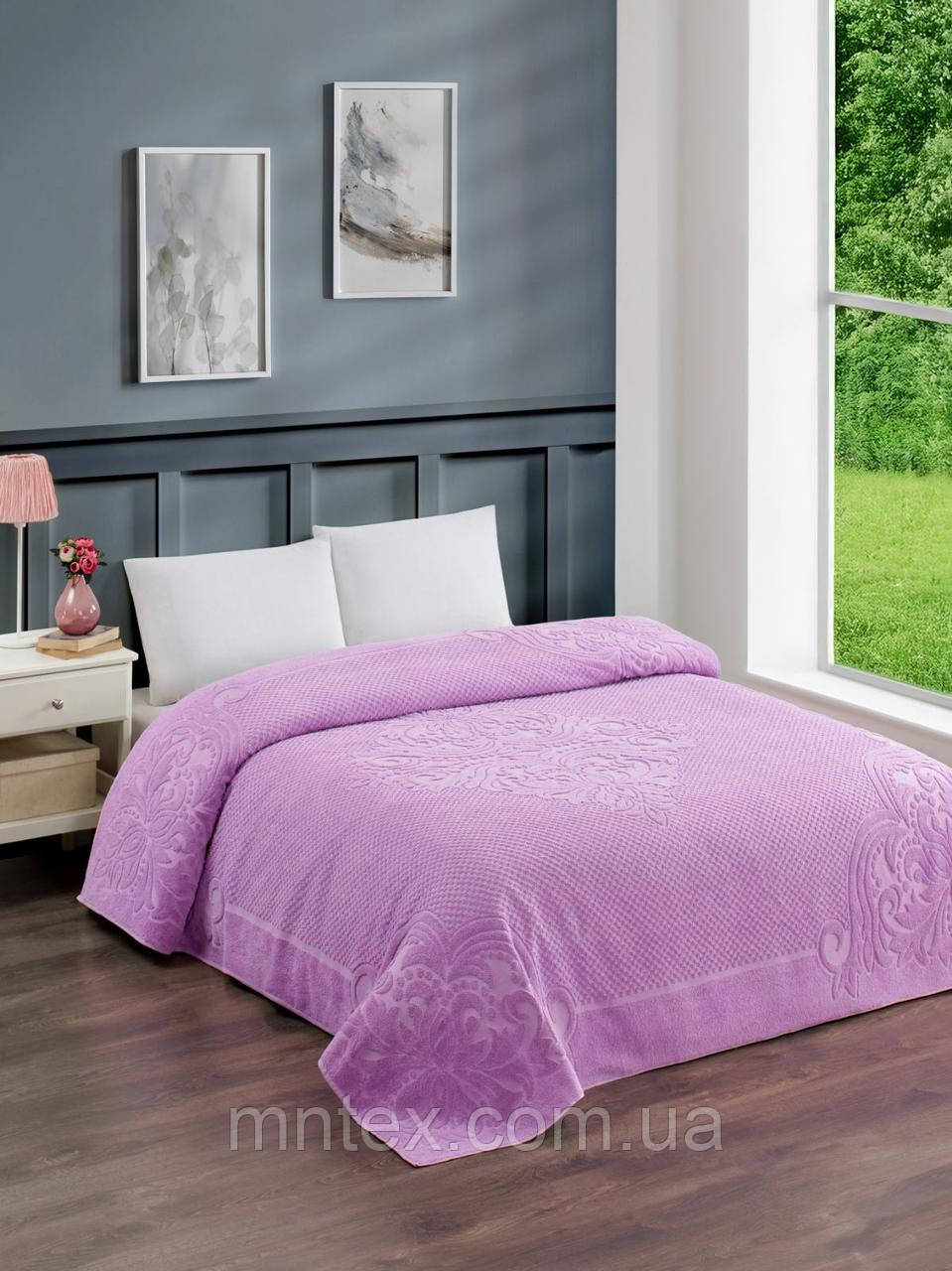 Простирадло махрове Zeron Бузок