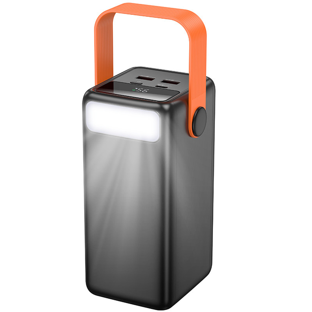 Павербанк 40000mAh зі швидкою зарядкою 22.5W та ліхтарем BOROFONE |2USB/1Type-C| Чорний, фото 1