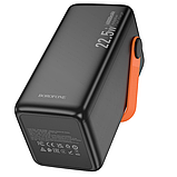 Павербанк 40000mAh зі швидкою зарядкою 22.5W та ліхтарем BOROFONE |2USB/1Type-C| Чорний, фото 5
