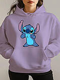 Жіноче стильне худі з принтом Стіча, фото 3