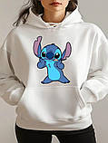 Жіноче стильне худі з принтом Стіча, фото 5