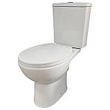 КОМПАКТ PRIMA B нижній., Гориз безобідковий з поліпропіленовим сидінням SOFT-CLOSE CT-PHB-PP, фото 5