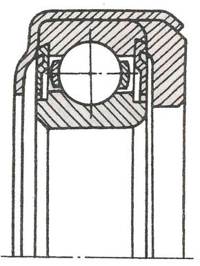 Підшипник 360106К1С23 розміри 30*55.6*17.5, фото 3