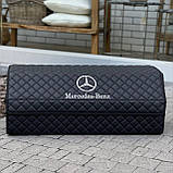 Органайзер у багажник на магніті з логотипом Mercedes з екошкіри, чорний, 80 см, сумка в багажник, фото 3