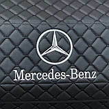 Органайзер у багажник на магніті з логотипом Mercedes з екошкіри, чорний, 80 см, сумка в багажник, фото 8
