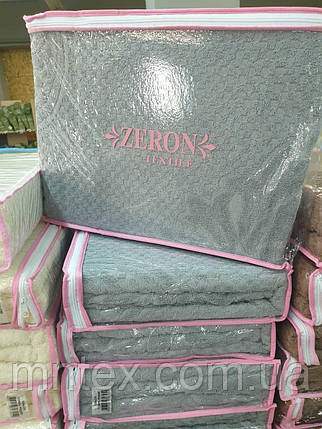 Простирадло махрове Zeron Світло сіре, фото 2