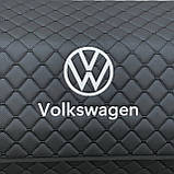 Органайзер у багажник з логотипом Volkswagen з екошкіри, чорний, 80 см, автомобільний органайзер, фото 4