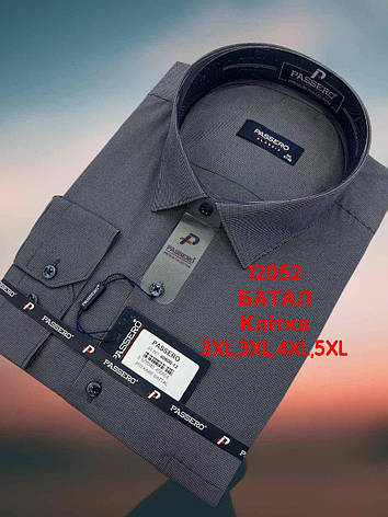 Батальна сорочка в мілку клітку Passero mod -40600/color 12, фото 1