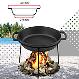 Сковорода жаровня чавунна Ø36 см Brizoll, фото 5