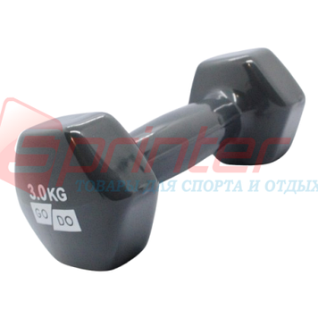 Гантелі вініл 3 кг. (пара) сірі