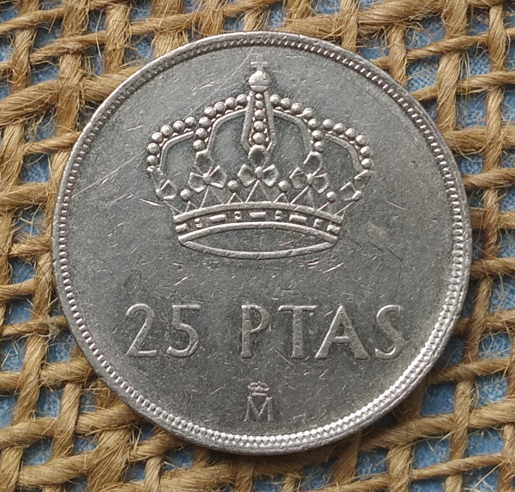 25 песет 1984 року. Iспанiя, фото 1