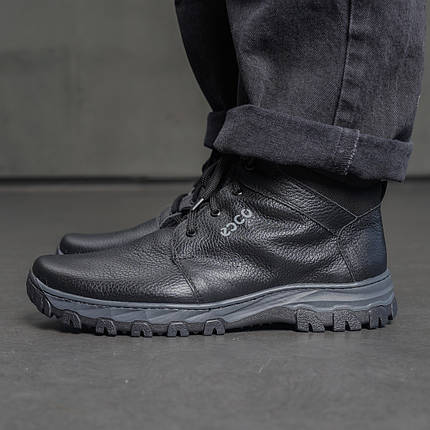 Чоловічі зимові черевики з натуральної шкіри, фото 1