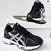 Жіночі зимові Термо Asics Gel-Kahana 8 Termo чорно-білі кросівки Асікс Гель Кахана теплі осінь зима, фото 3