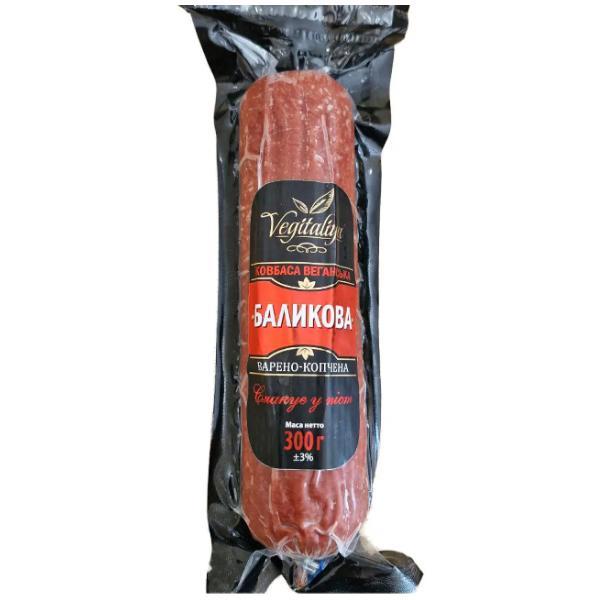 Ковбаса рослинна баликова варено-копчена , 300г , Vegitaliya, фото 1