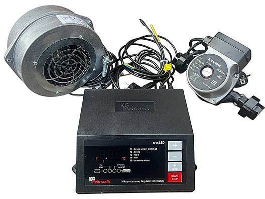 Автоматика для твердопаливного котла з турбіною та насосом (комплект), Польща, фото 1