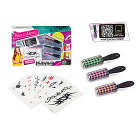 Косметика крейда для волосся 3шт/3кольори, тату, в кор. 33*20,5*4 см (72 шт.)