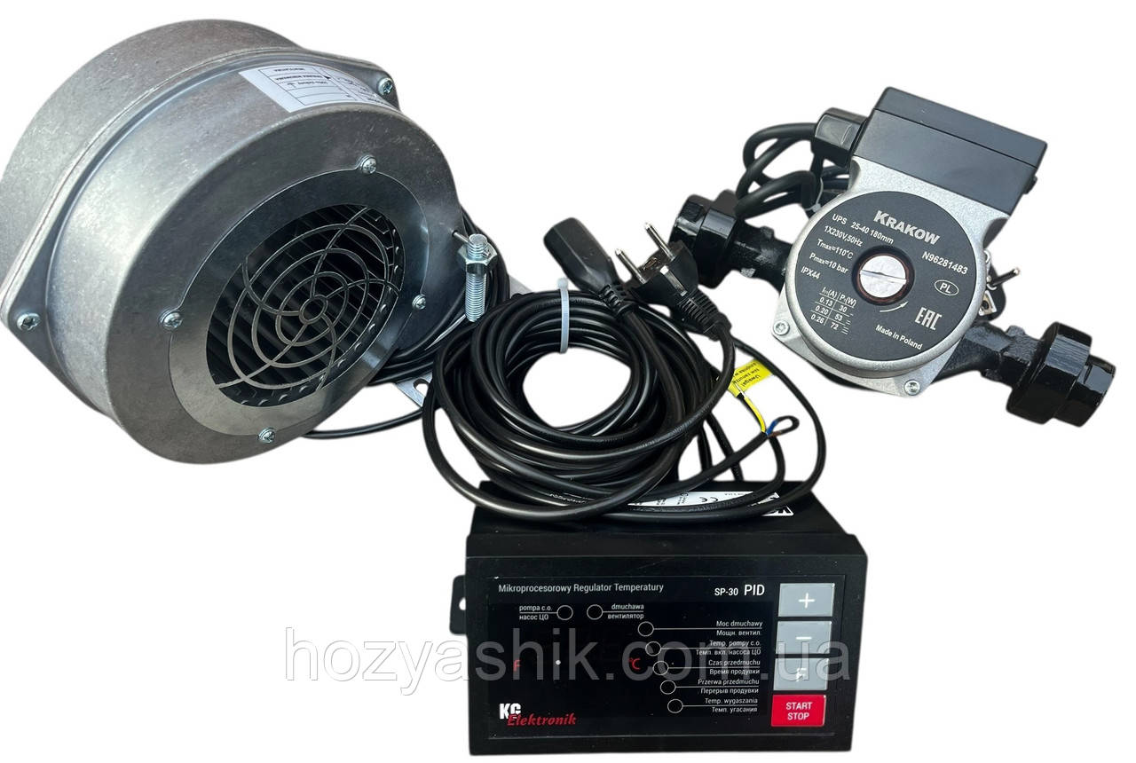 Автоматика для твердопаливного котла з турбіною та насосом (комплект), Польща