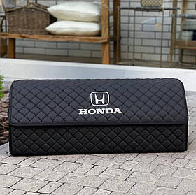 Органайзер у багажник з логотипом Honda з екошкіри, чорний, 80 см