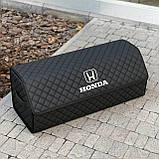Органайзер у багажник з логотипом Honda з екошкіри, чорний, 80 см, фото 5