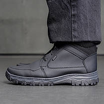 Чоловічі зимові черевики з шкіри з прошитою підошвою, фото 2