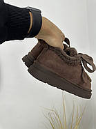 Лофери жіночі зимові MalinDagely C601-6M замшеві коричневі, фото 7