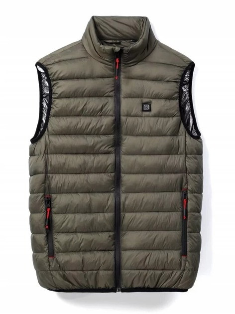 Чоловіча жилетка Glo-Story з електропідігрівом MMJ-4230-2 хакі, фото 1